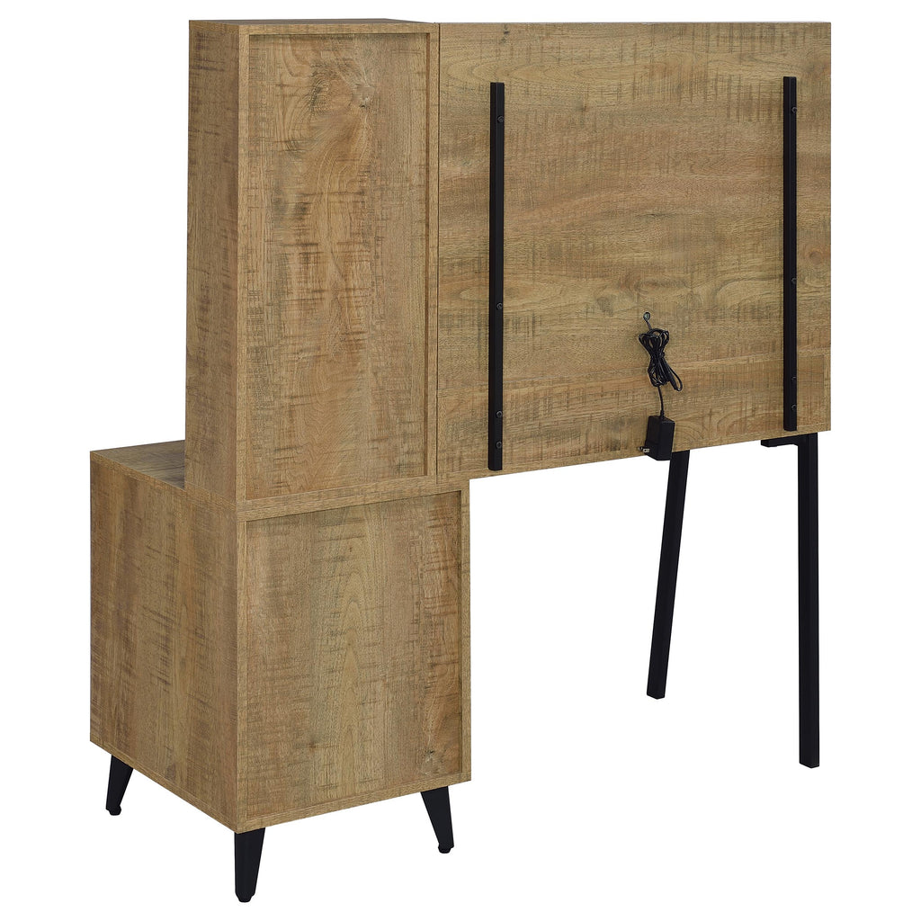 Souza 5-Drawer Makeup Vanity Table With LED Mirror Mango