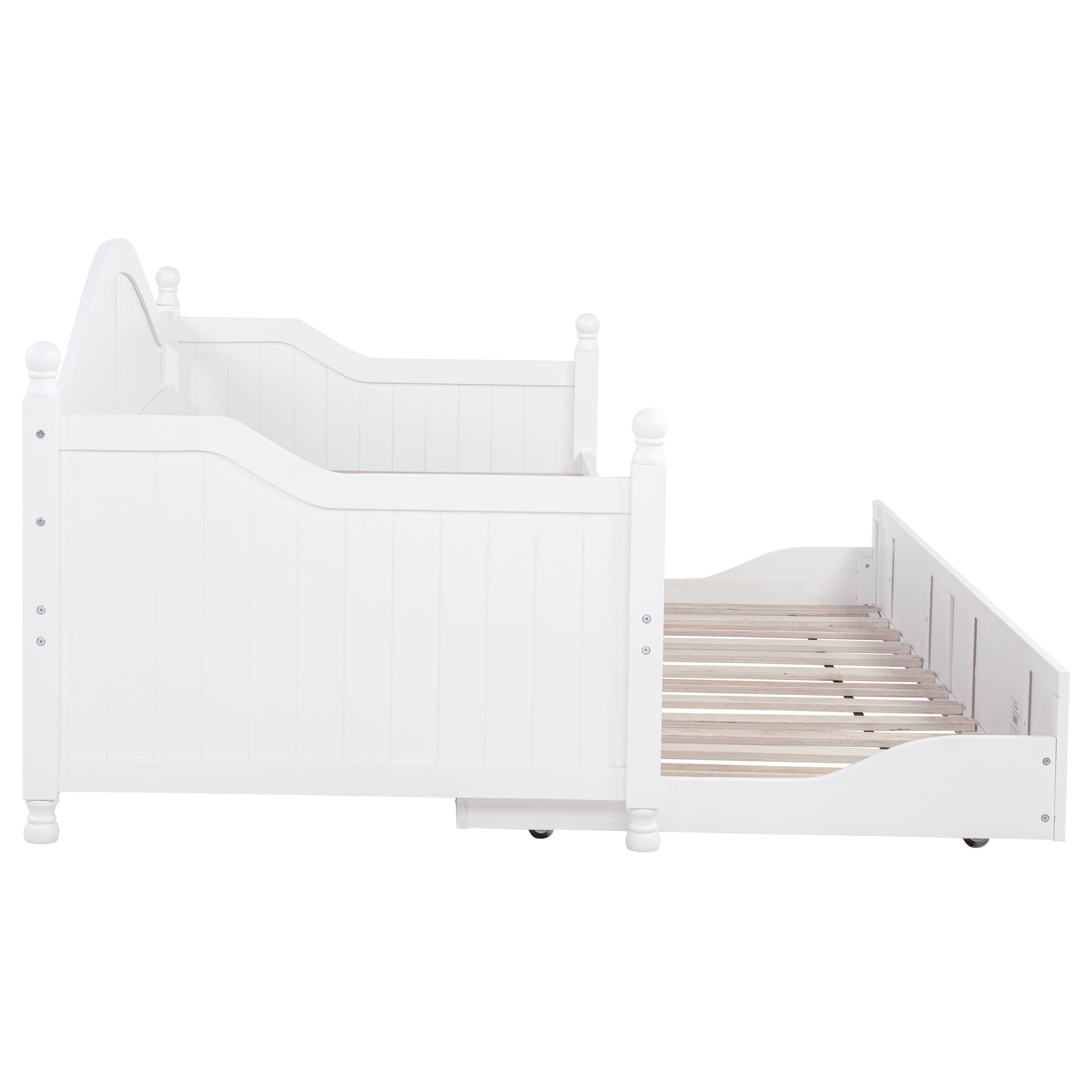 Julie Ann Wood Twin Daybed with Trundle White