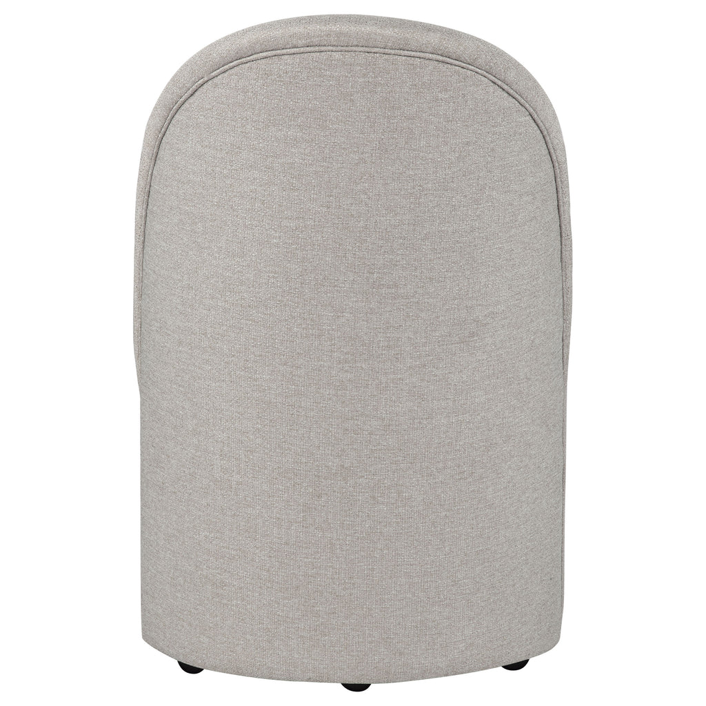 Aubrey Upholstered Barrel Dining Side Chair Beige (Set of 2)