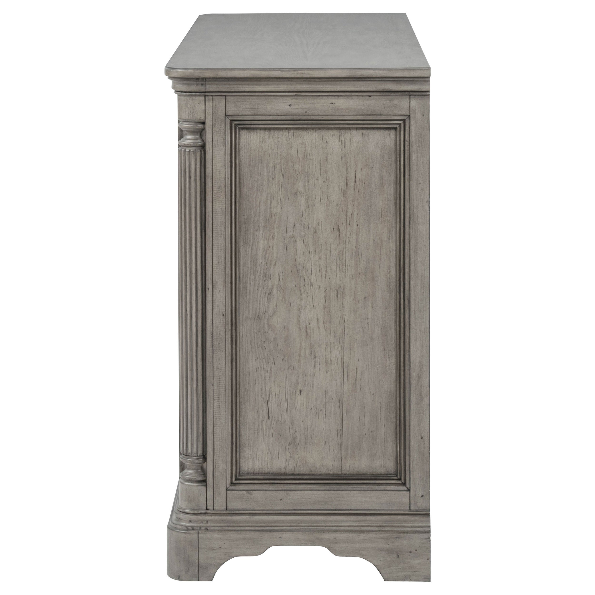 Cresswell 2-door 3-drawer Wine Storage Buffet Weathered Taupe