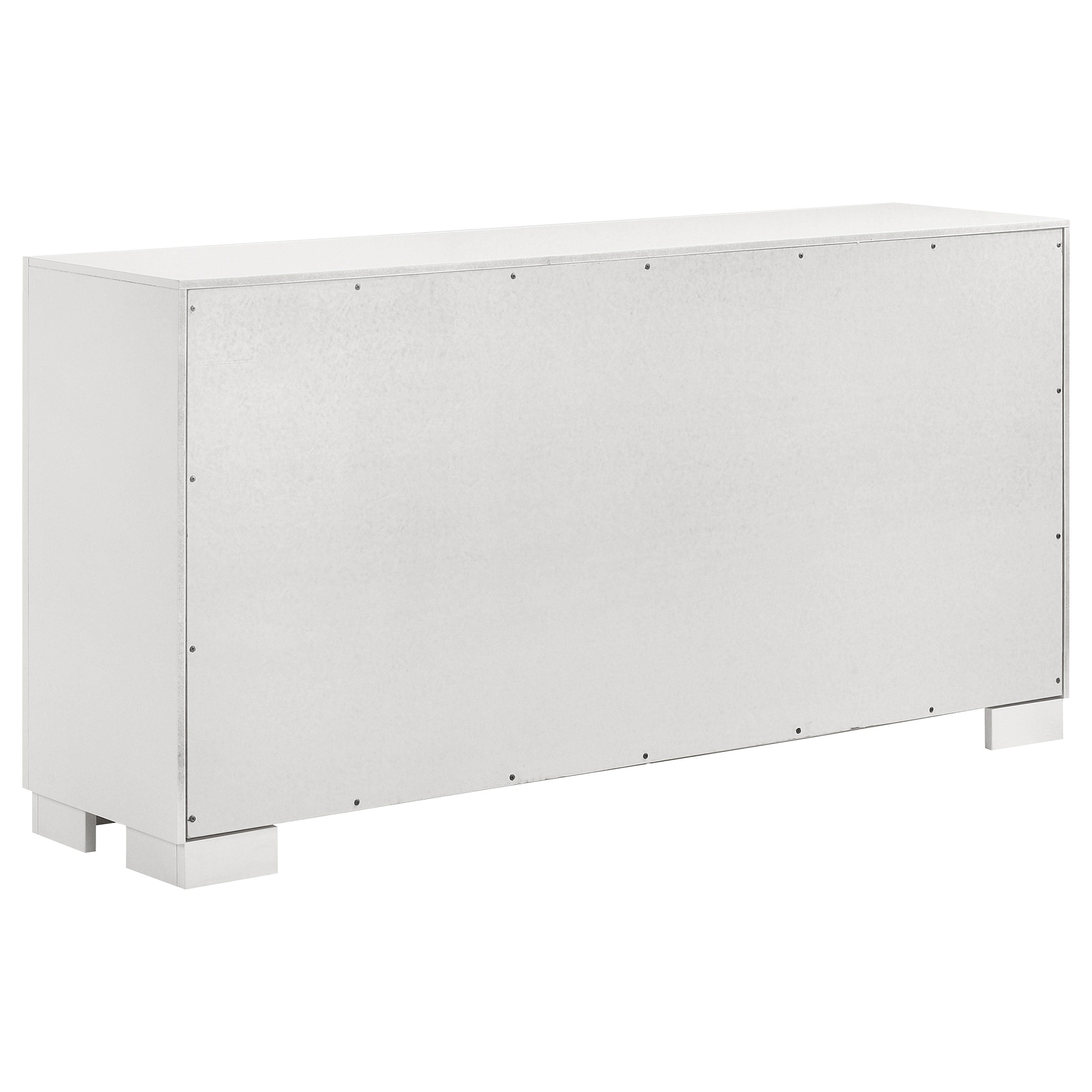 Jessica 5-piece Eastern King LED Bedroom Set Snow White