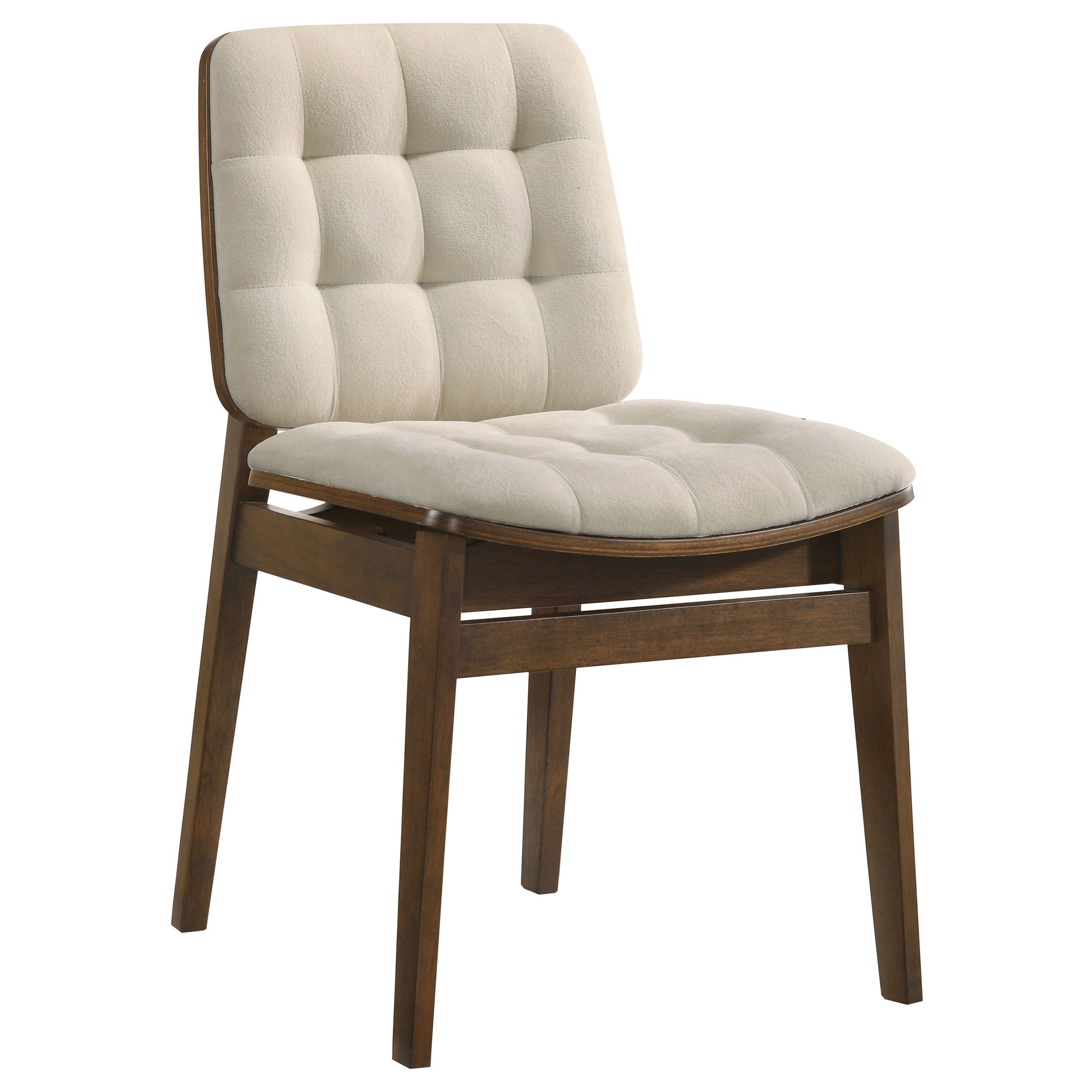 Strouse 5-piece Dining Set Cream and Walnut