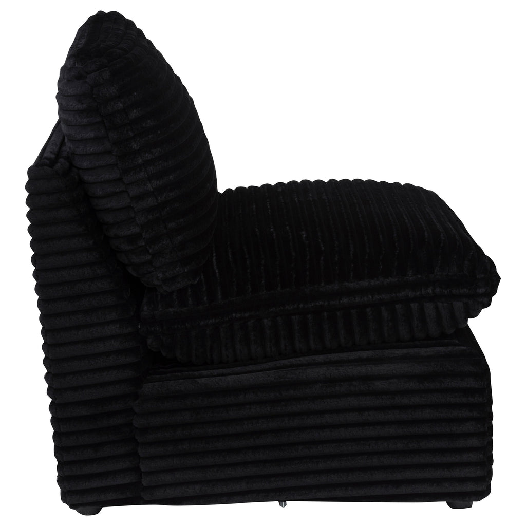 Collins Modular Armless Chair Black