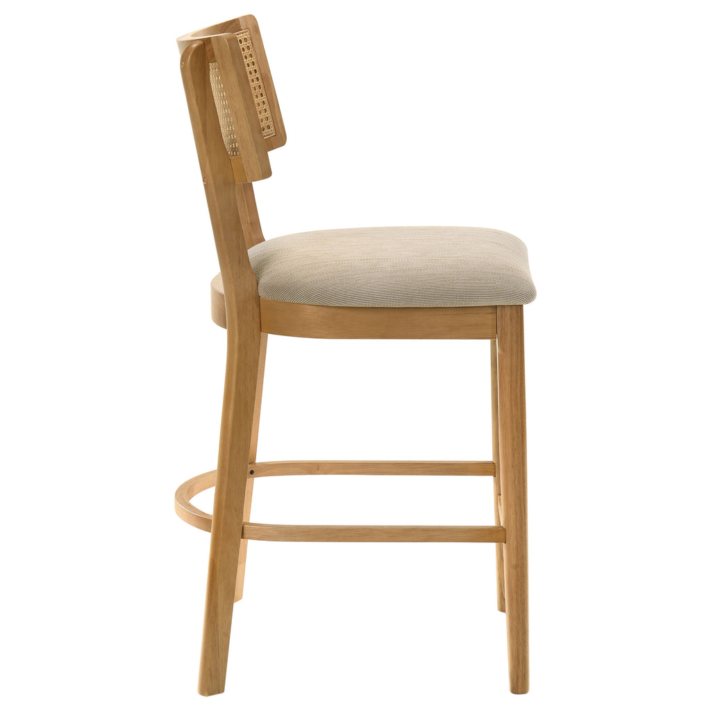 Fabra Cane Back Counter Height Chair Honey Wheat (Set of 2)