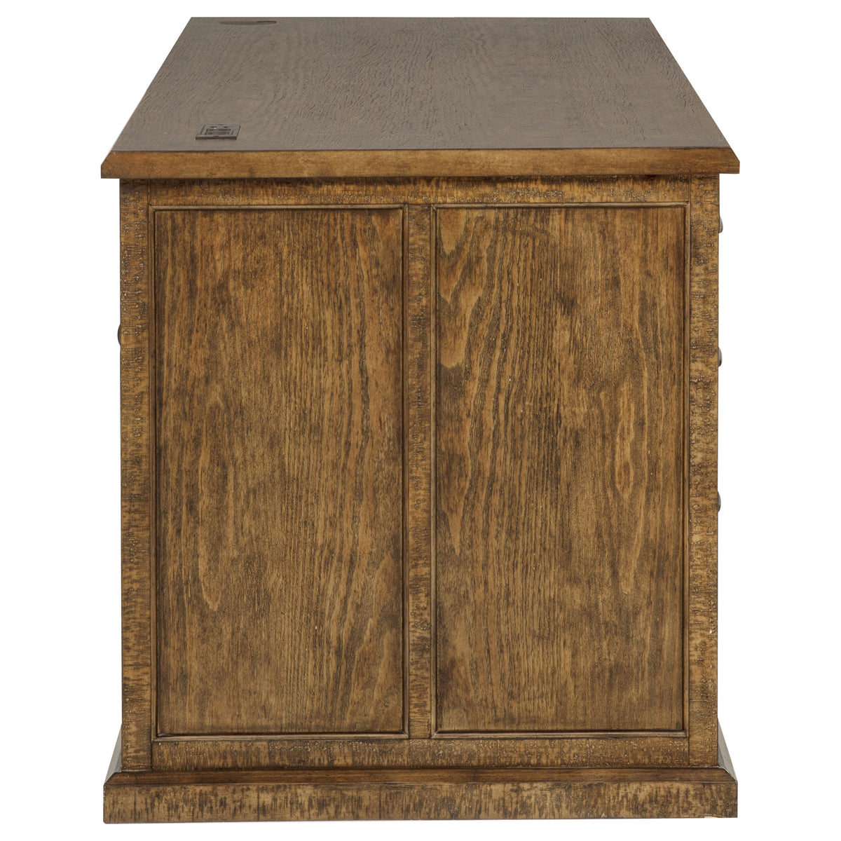 Altidore 68-inch 7-drawer Executive Home Office Desk Distressed Brown