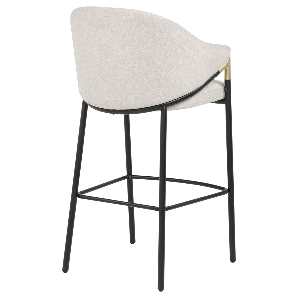 Chadwick Fabric Upholstered Bar Chair Beige (Set of 2)