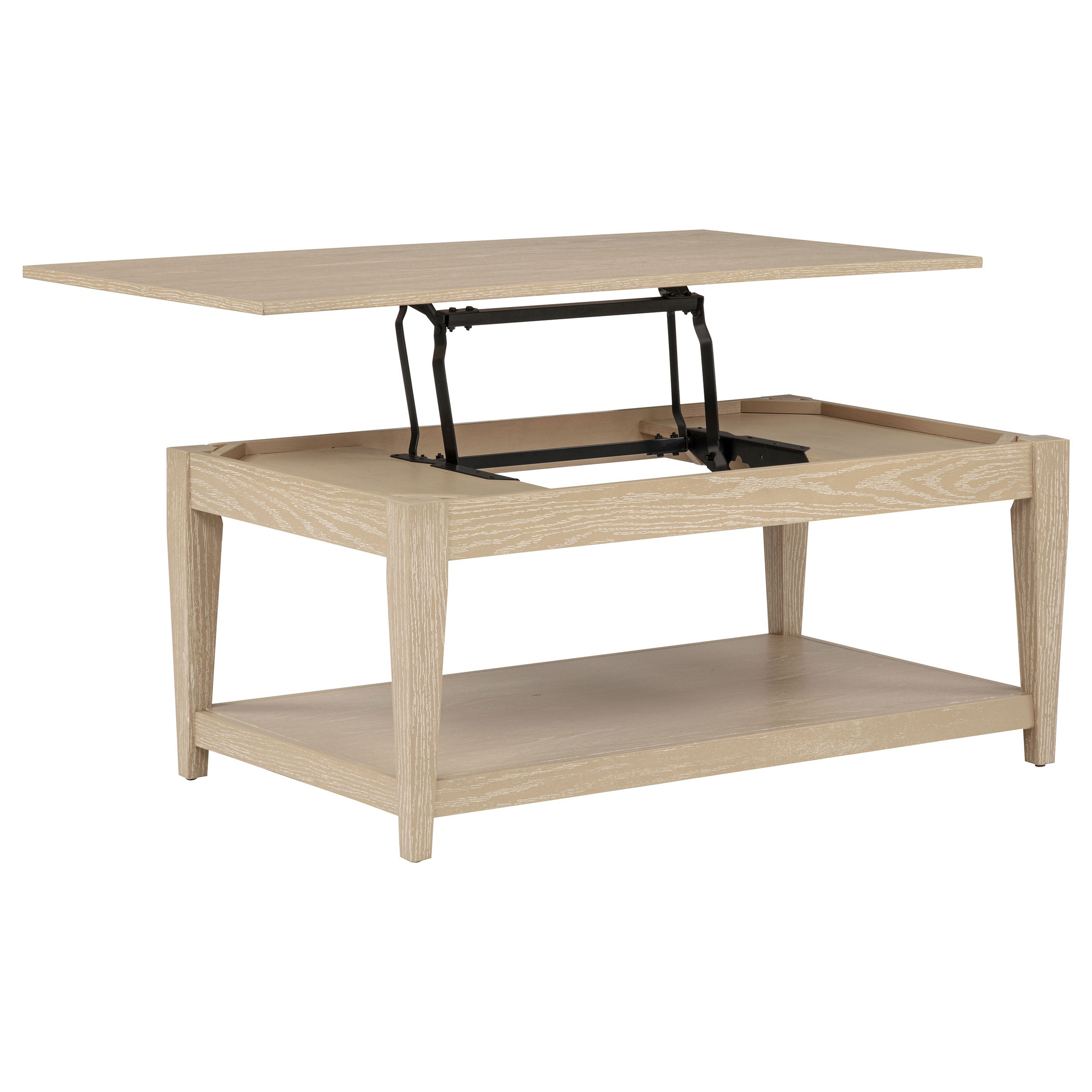 Lindenton 2-piece Wood Lift-Top Coffee and End Table Set Blonde