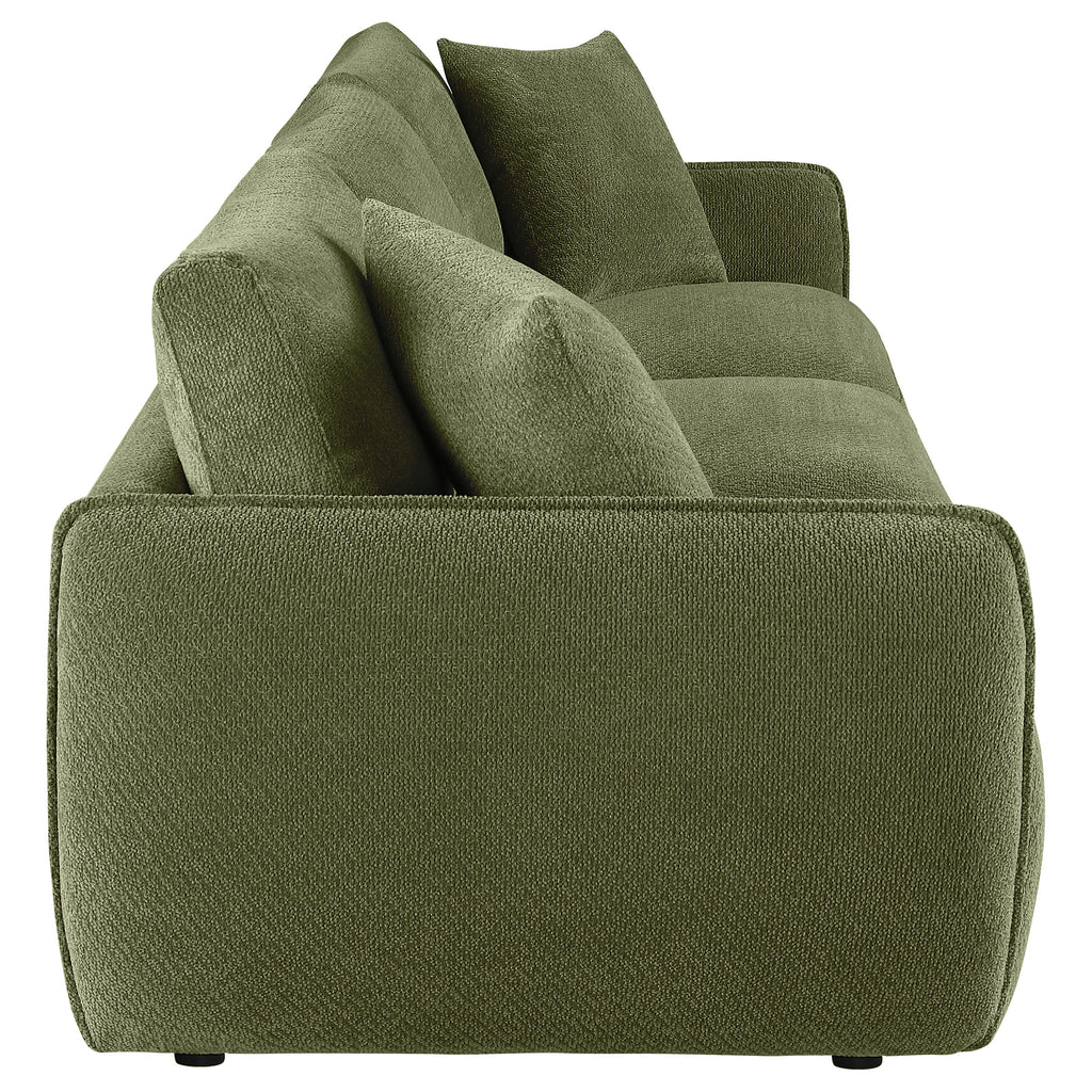 Elysia Fabric Upholstered Modular Lounge Sofa Green