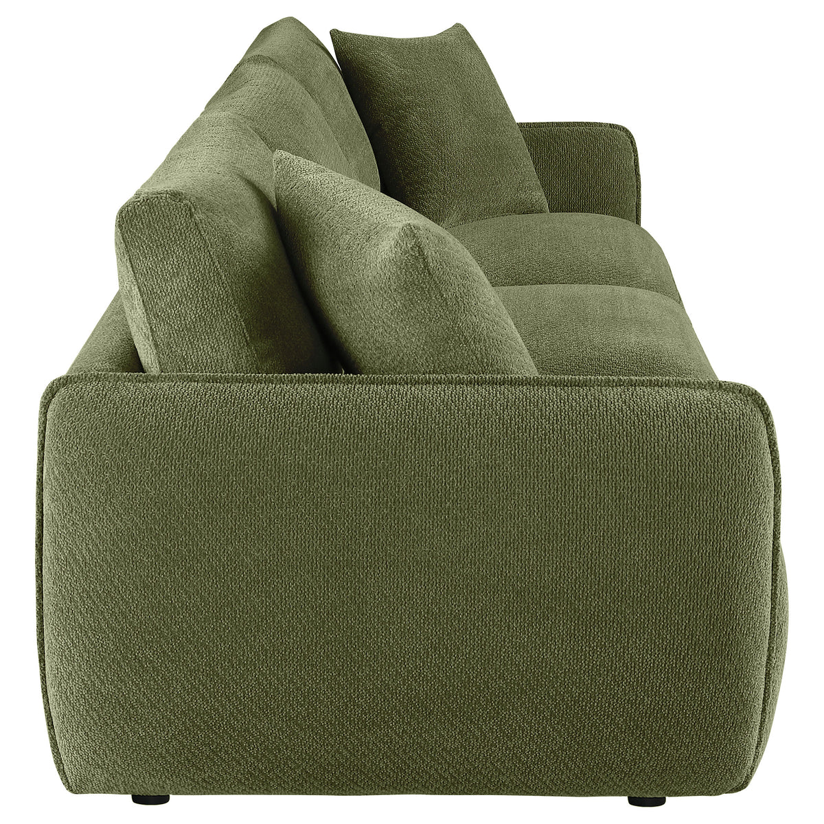 Elysia Fabric Upholstered Modular Lounge Sofa Green