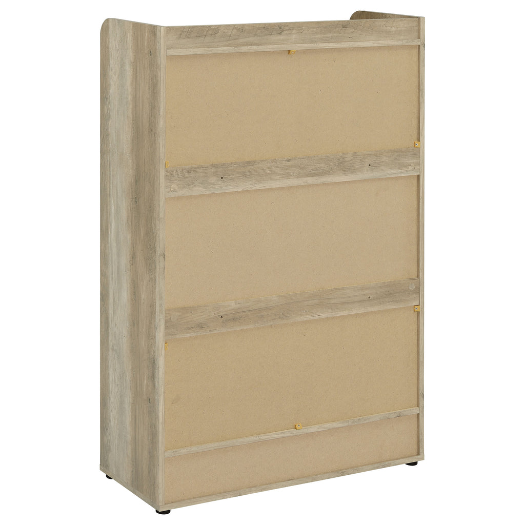 Denia 3-tier Engineered Wood Shoe Cabinet White