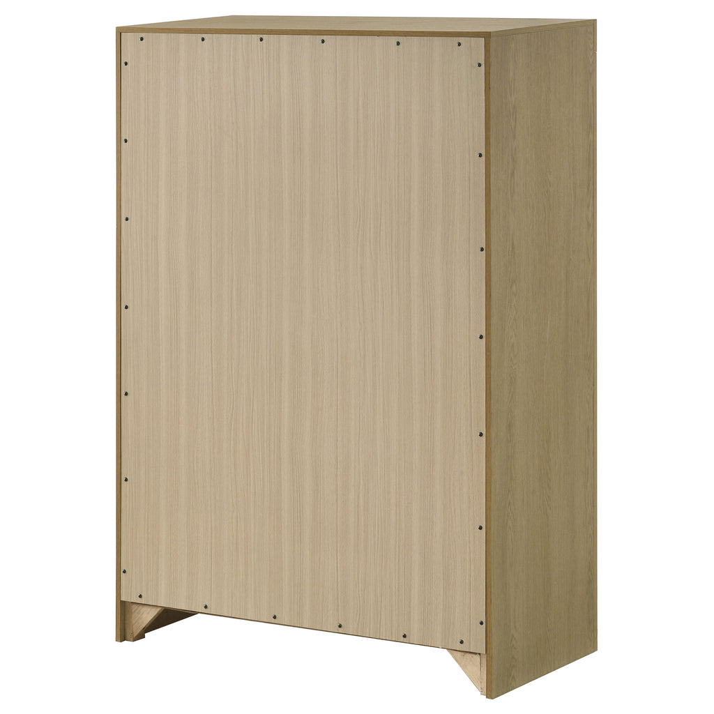 Hendricks 5-drawer Bedroom Chest of Drawers Light Oak