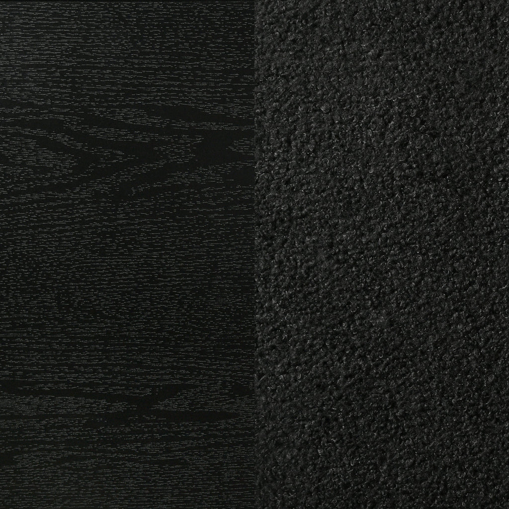 Miranda 54-inch Upholstered California King Panel Bed Black