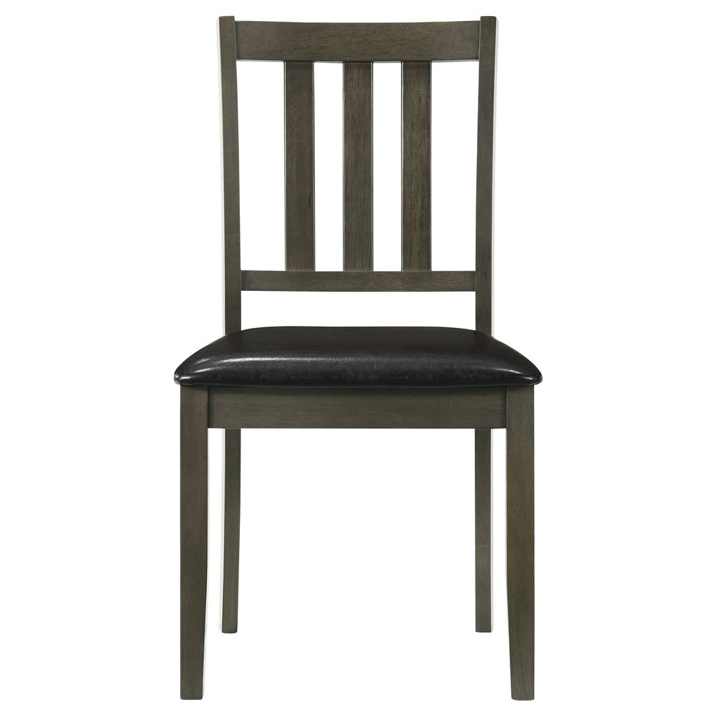 Parkwood 5-piece Square Dining Table Set Dark Ash Brown