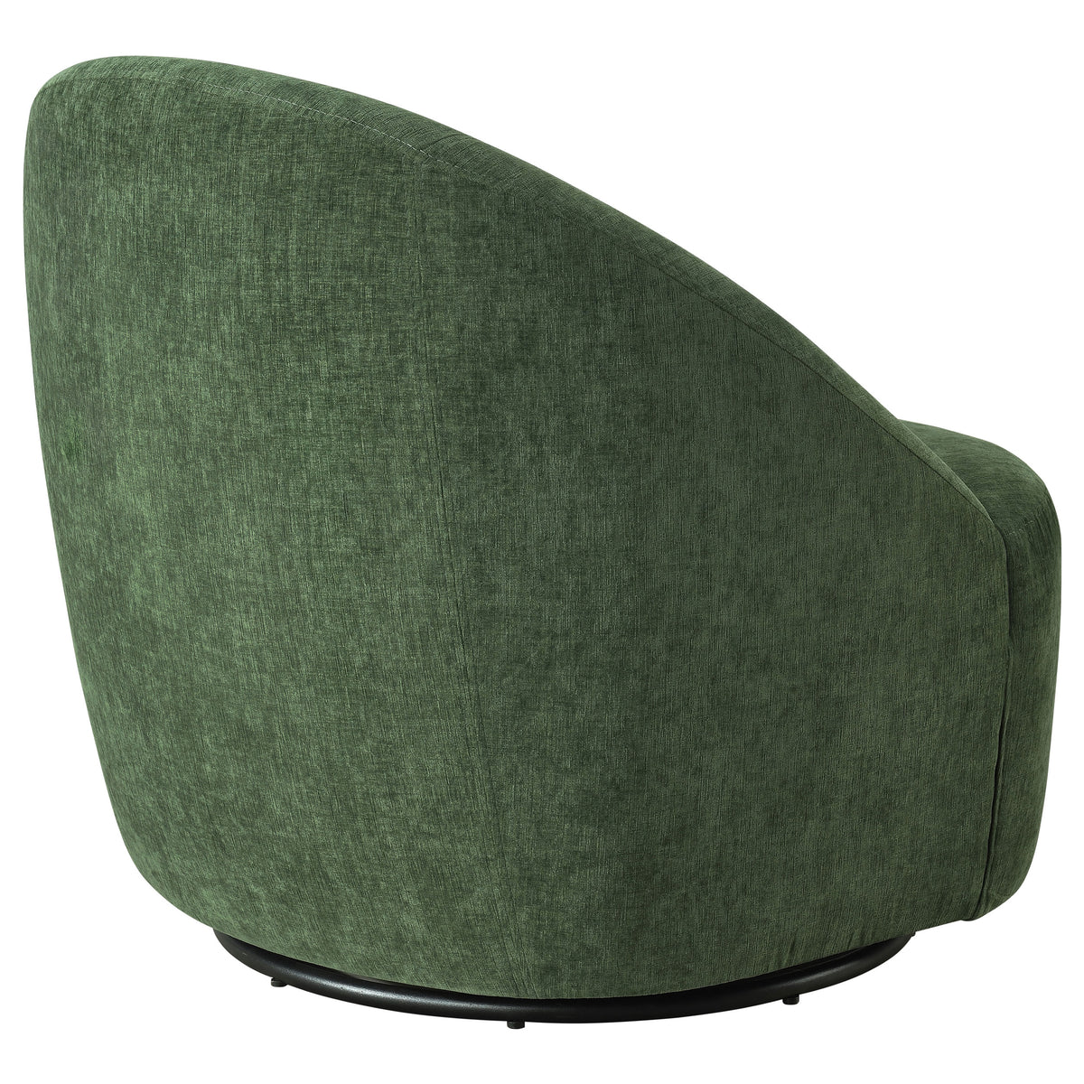 Leon Chenille Upholstered Swivel Accent Chair Green