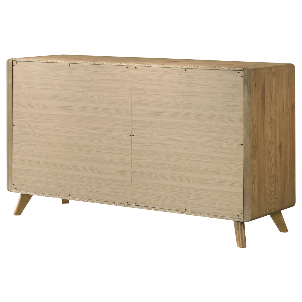 Bennett 6-drawer Bedroom Dresser Cabinet Light Oak