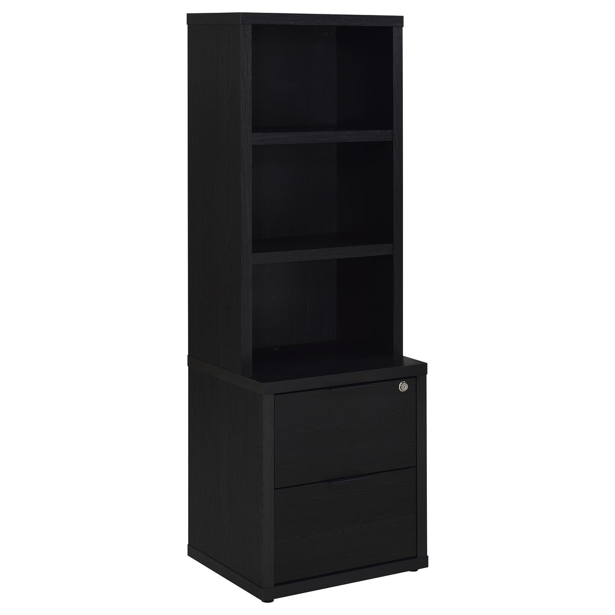 Westpark 3-piece Twin Bedroom Set Bookcase Headboard Black