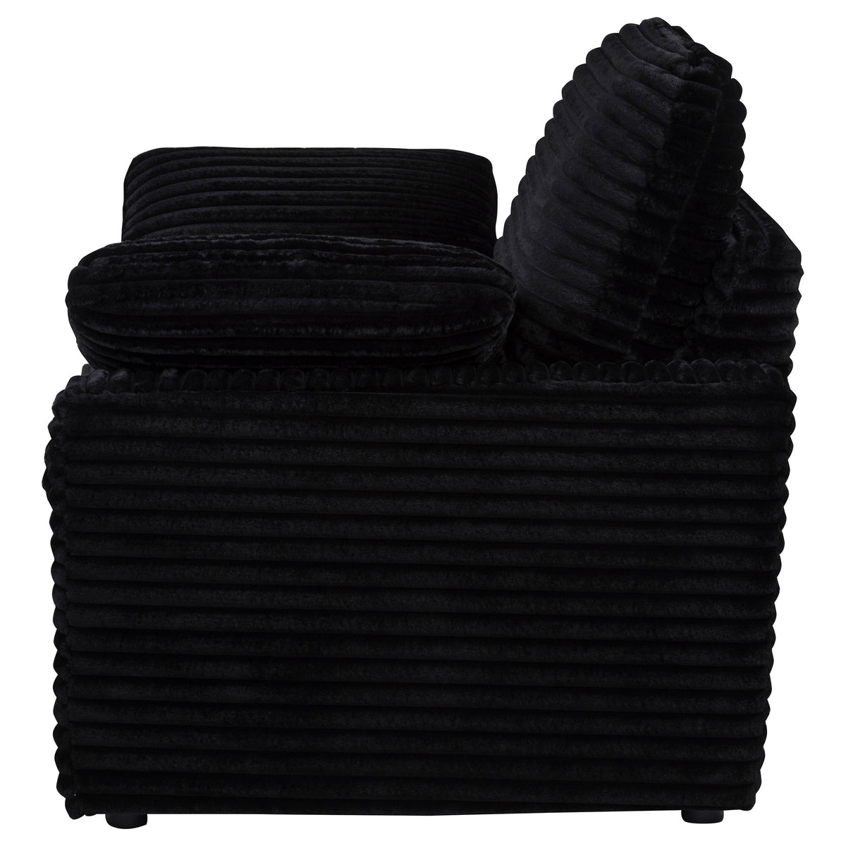 Collins Upholstered Power Recliner Chair Black