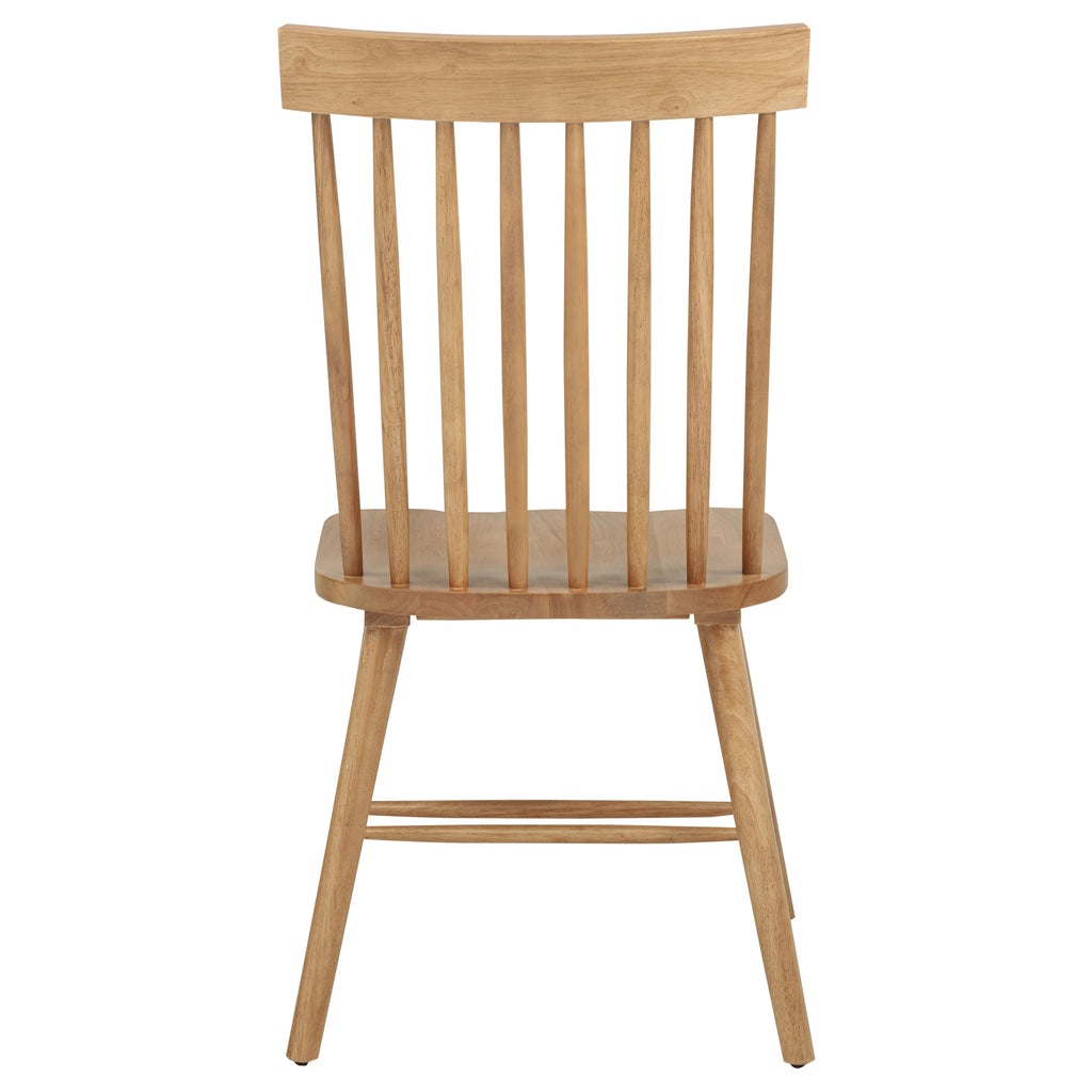 Andrews Windsor Spindle Back Dining Side Chair Light Ash (Set of 2)