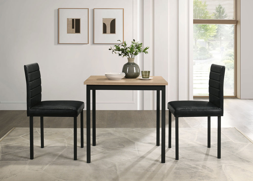 Garza Space Saving Rectangular Dining Table Greige Oak