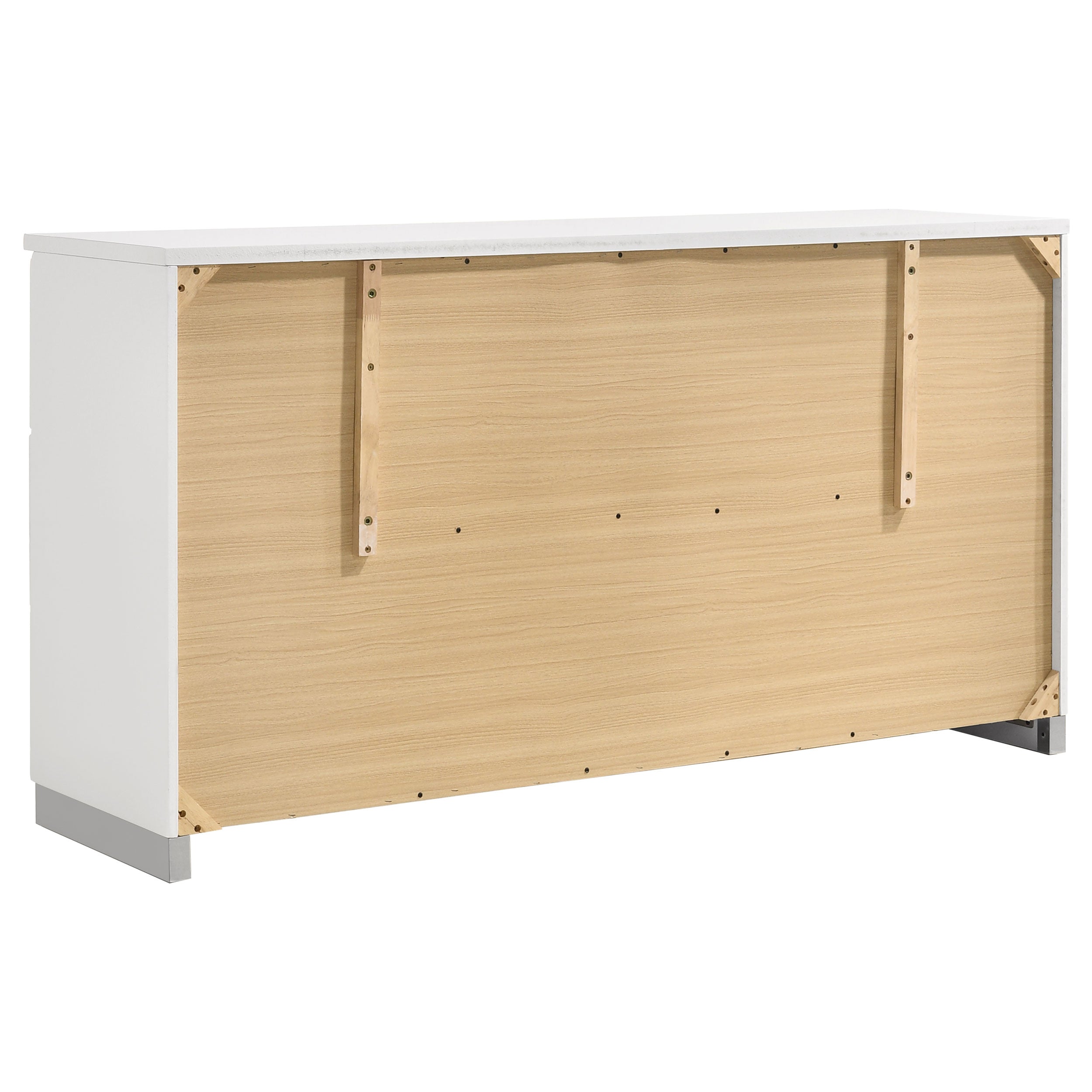 Felicity 4-piece Eastern King Platform Bedroom Set White