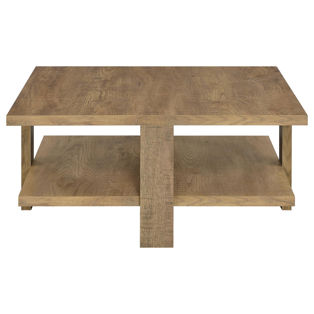 Dawn 2-piece Round Coffee and End Table Set Mango Brown