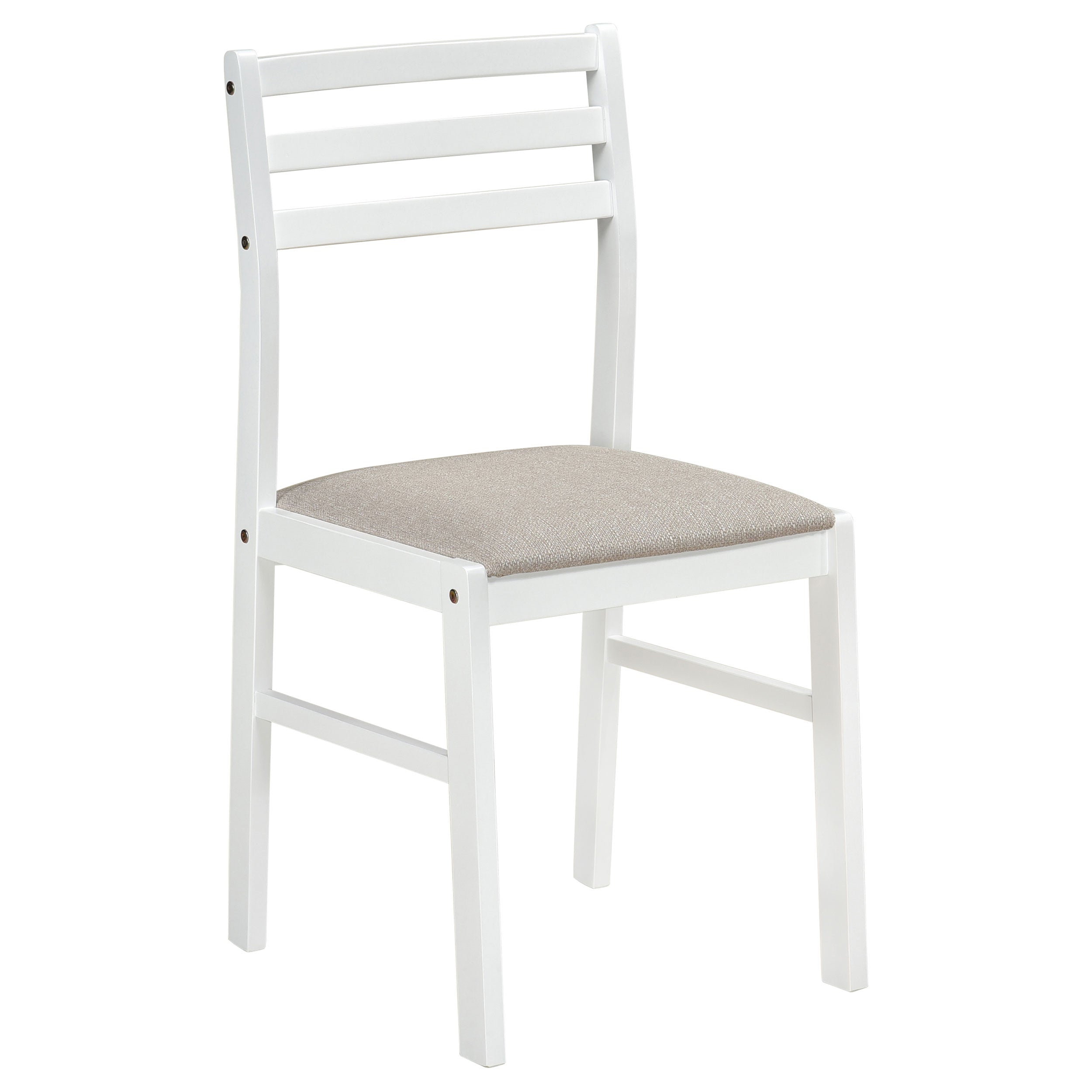 Bucknell 3-piece Round Drop Leaf Dining Table Set White