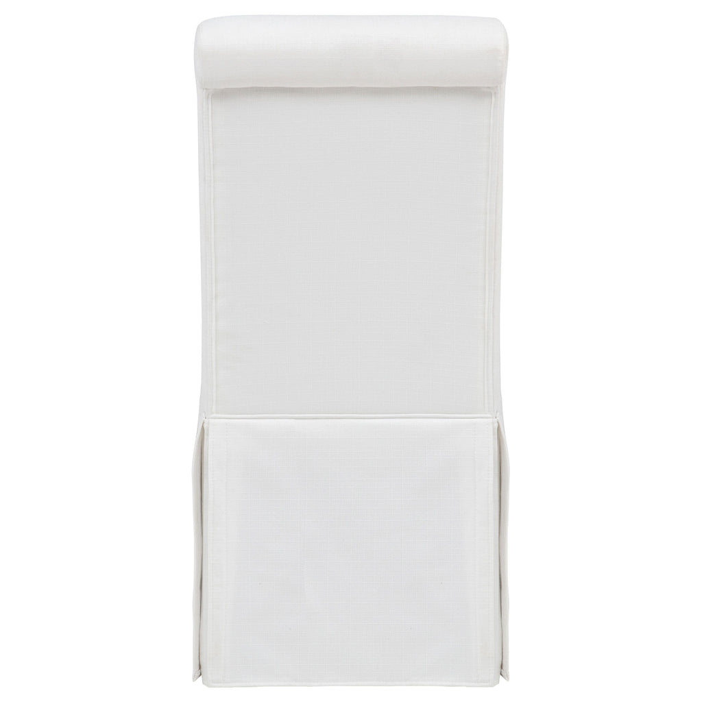 Shawna Upholstered Skirted Side Chair White (Set of 2)