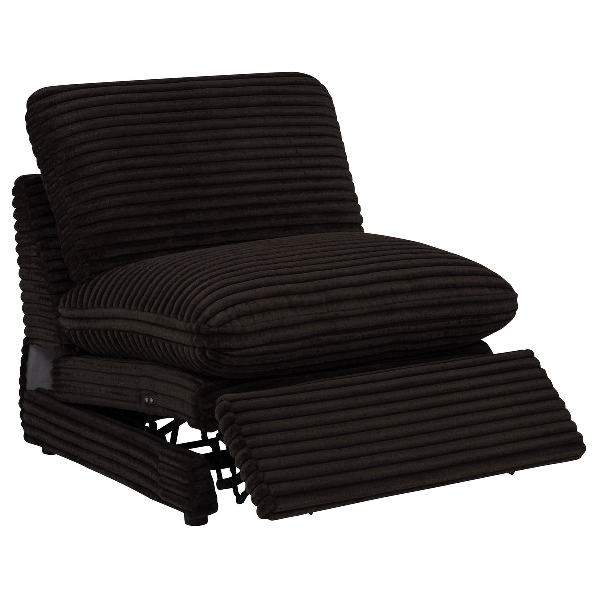 Collins 5-Piece Power Reclining Home Theater Seating Chocolate Brown