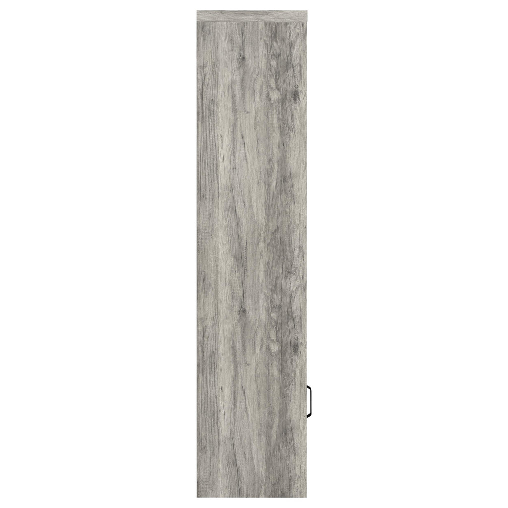 Burke 4-shelf Engineered Wood Media Tower Grey Driftwood