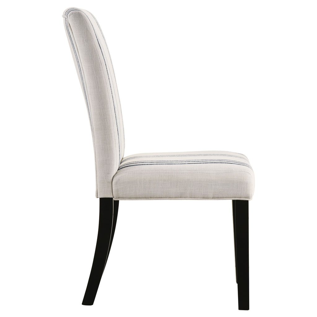 Herran Upholstered Dining Side Chair Beige (Set of 2)