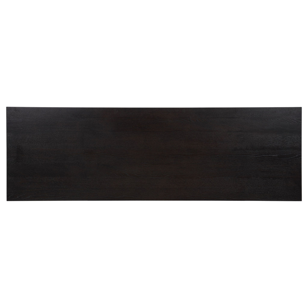 Harkes 75-inch 3-drawer Computer Desk with Adjustable Shelf Coffee Bean