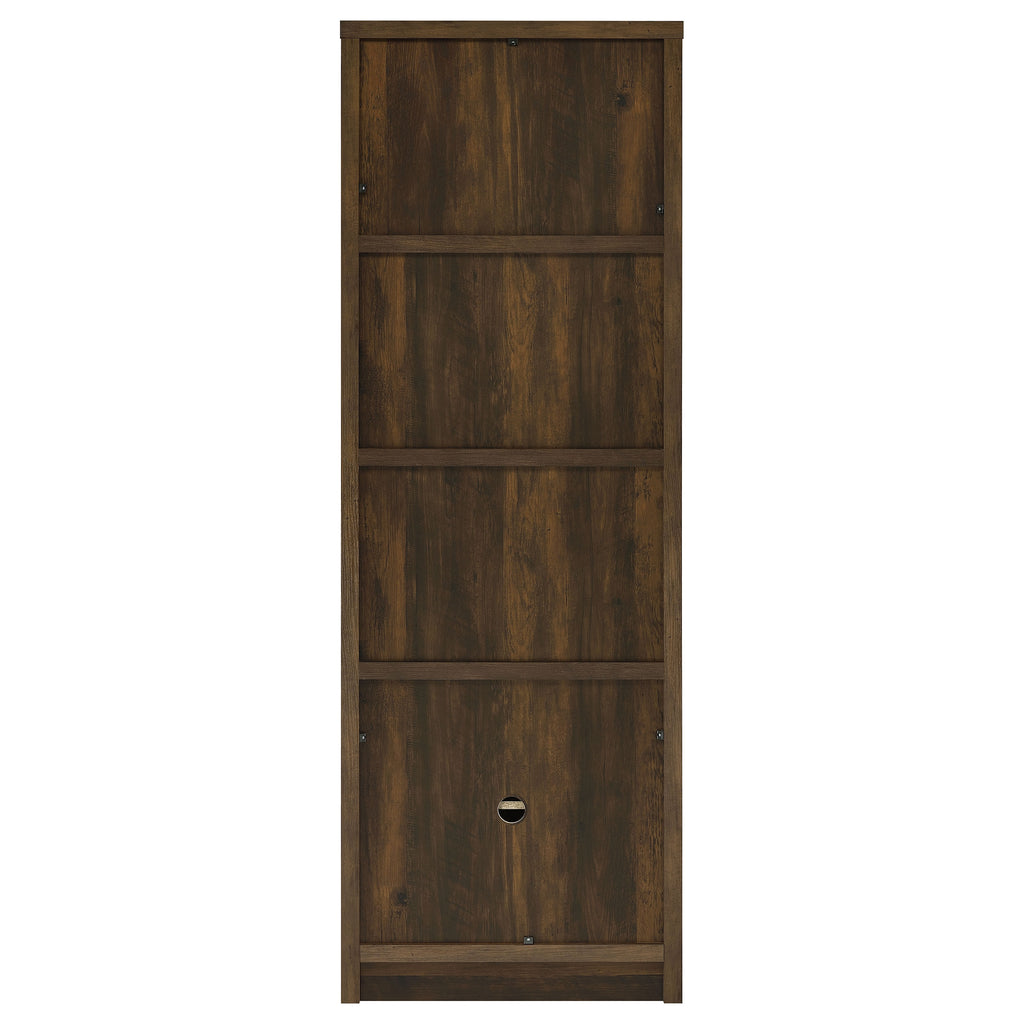 Laughlin 4-shelf Engineered Wood Media Tower Dark Pine