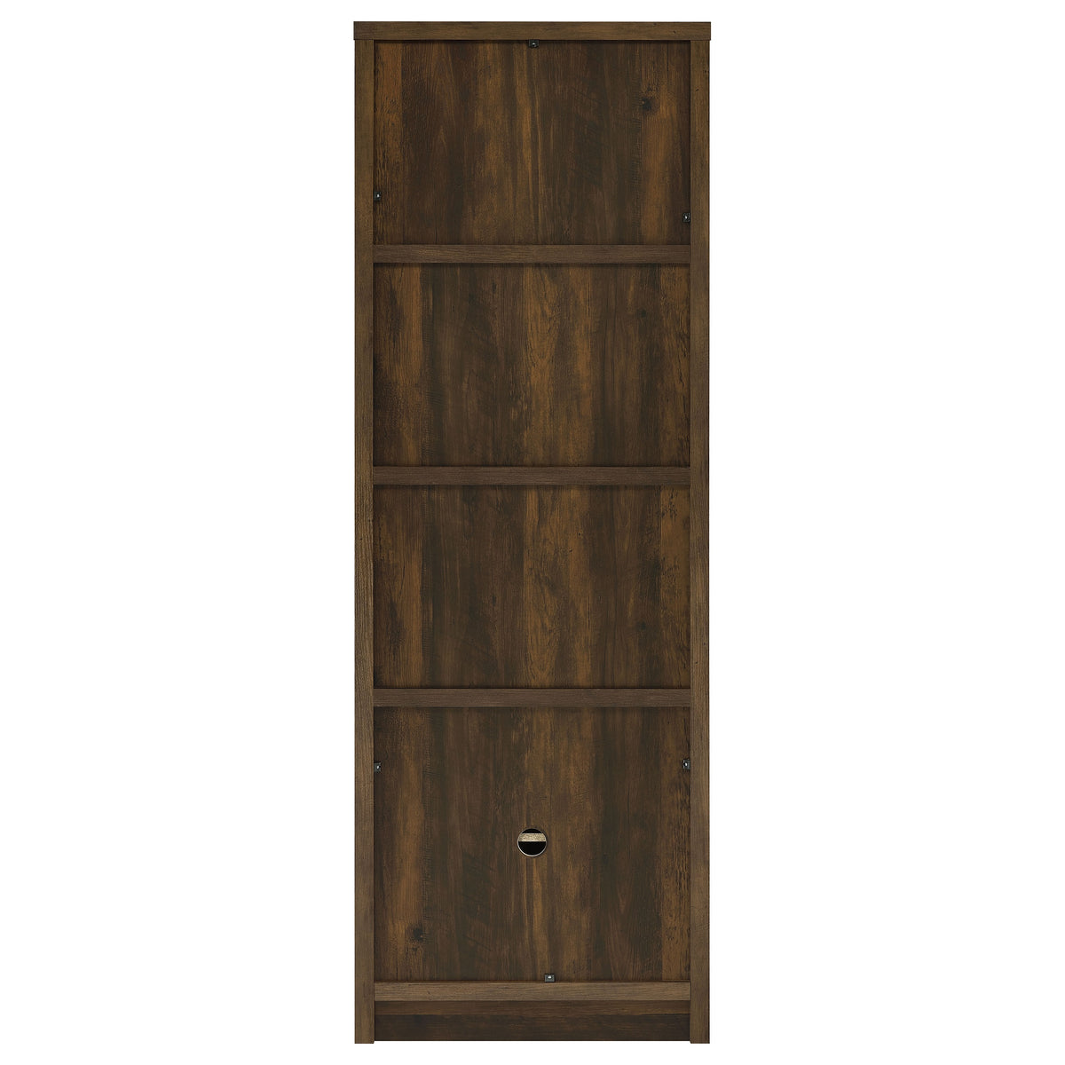 Laughlin 4-shelf Engineered Wood Media Tower Dark Pine