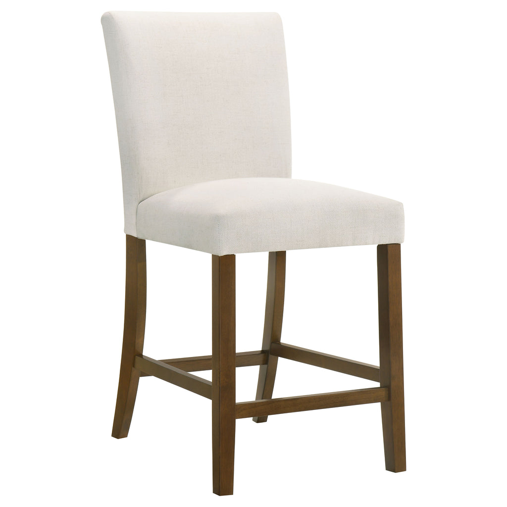 Paxton 5-piece Round Glass Top Counter Height Dining Set Beige