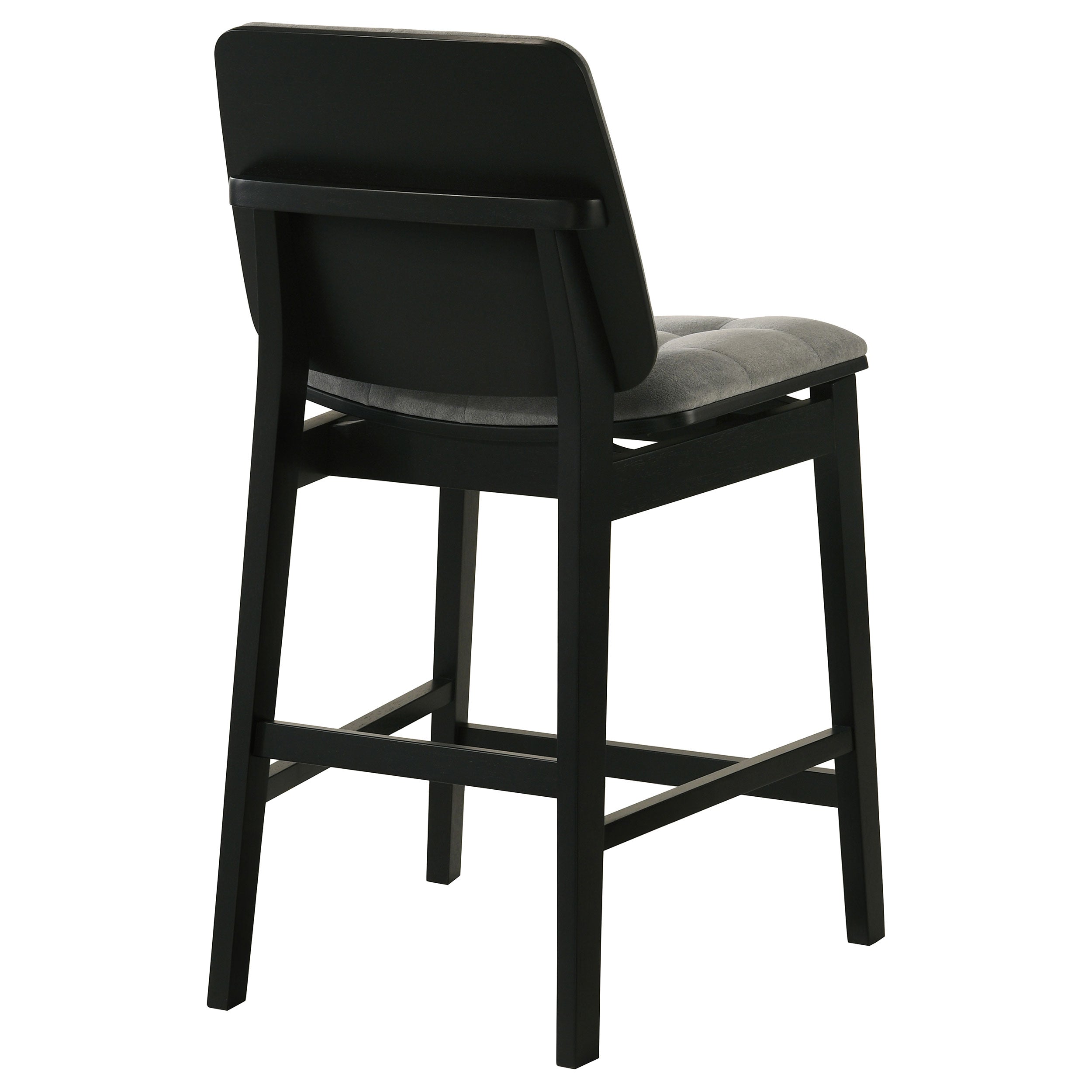 Redbridge Upholstered Counter Chair Grey and Black (Set of 2)