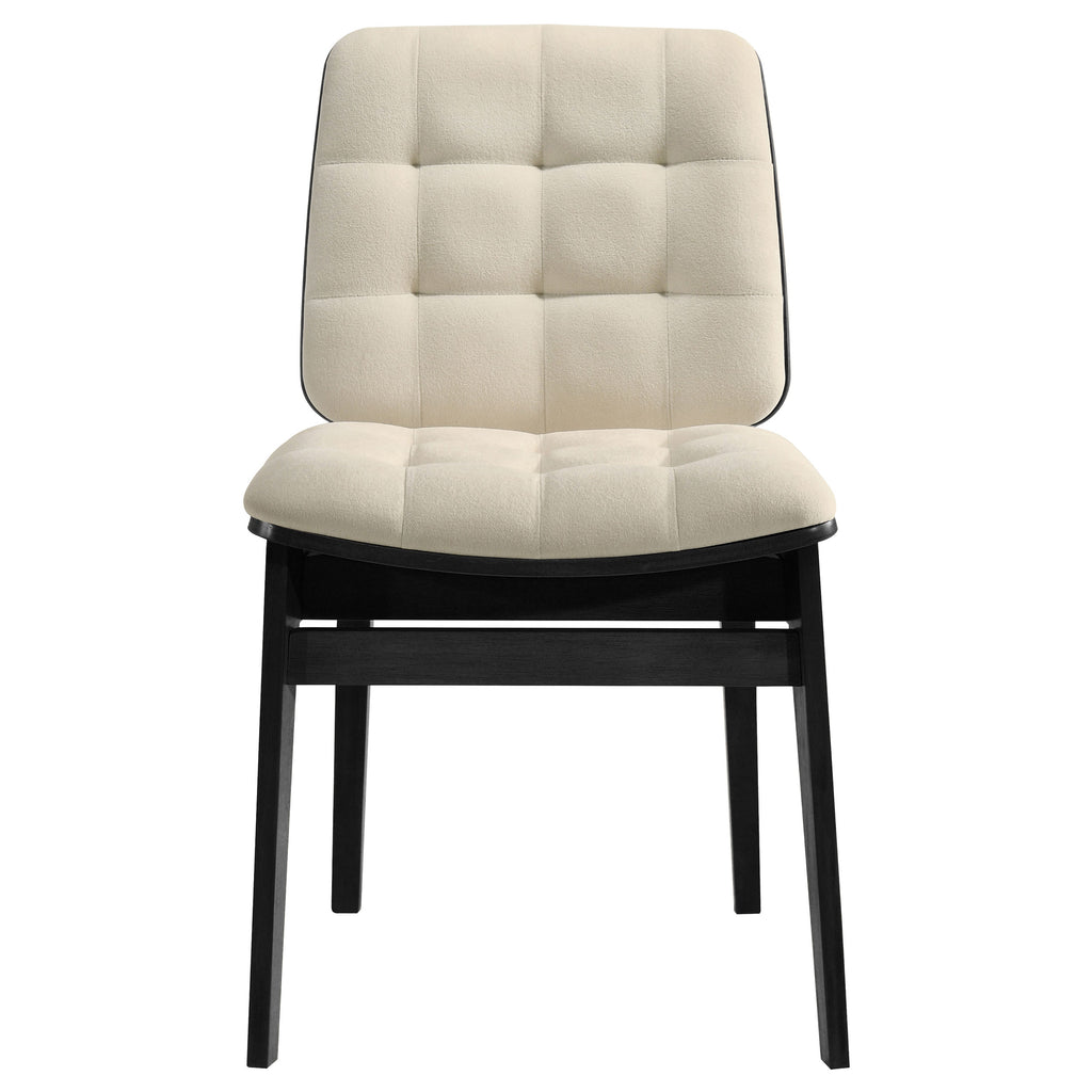 Strouse 5-piece Dining Set Cream and Black