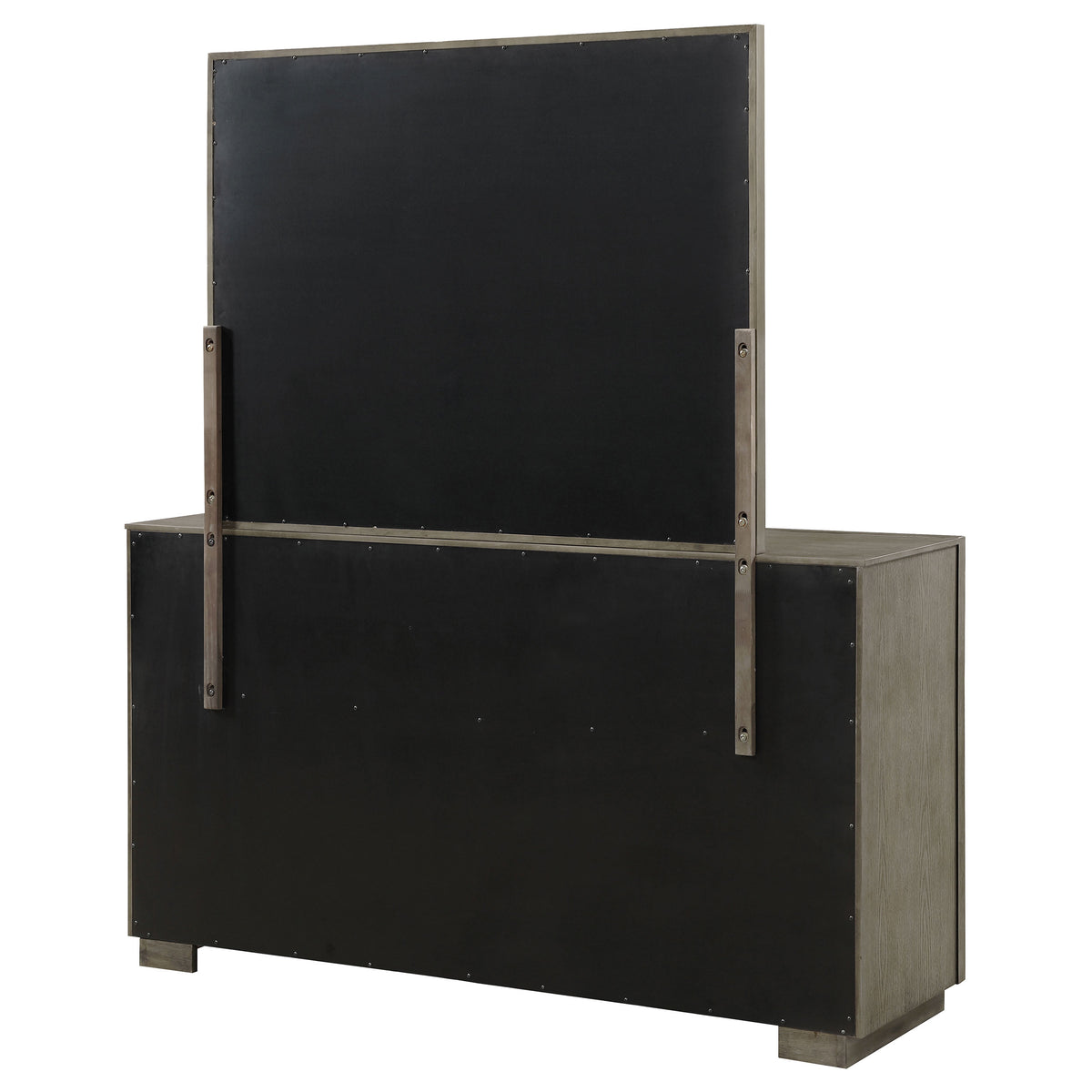 Durango 8-drawer Dresser and Mirror Taupe Oak