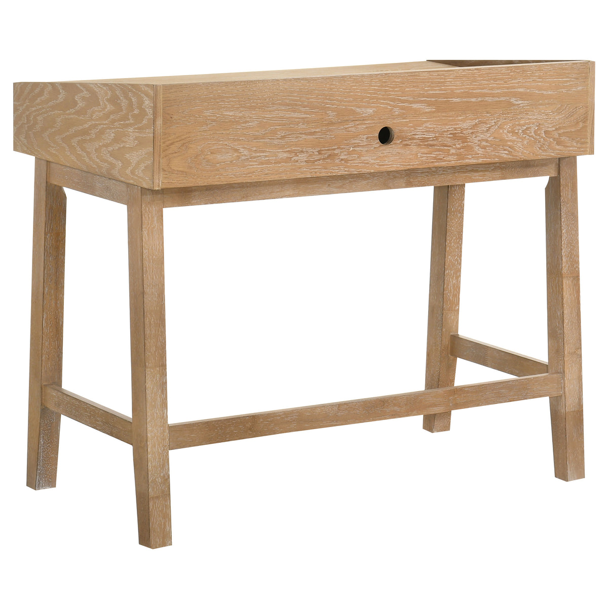 Fabian 38-inch Computer Desk with Keyboard Drawer Distressed Light Brown