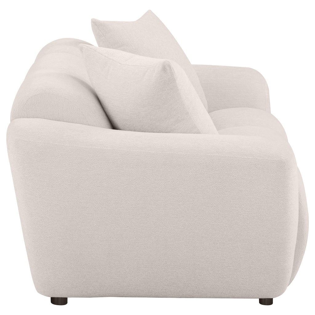Destino Chenille Upholstered Splayed Arm Loveseat Greige