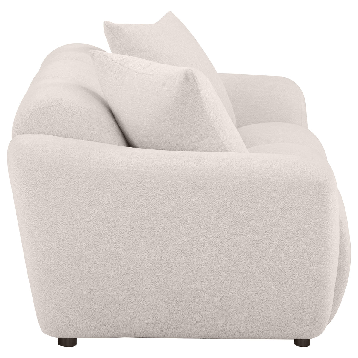 Destino Chenille Upholstered Splayed Arm Loveseat Greige