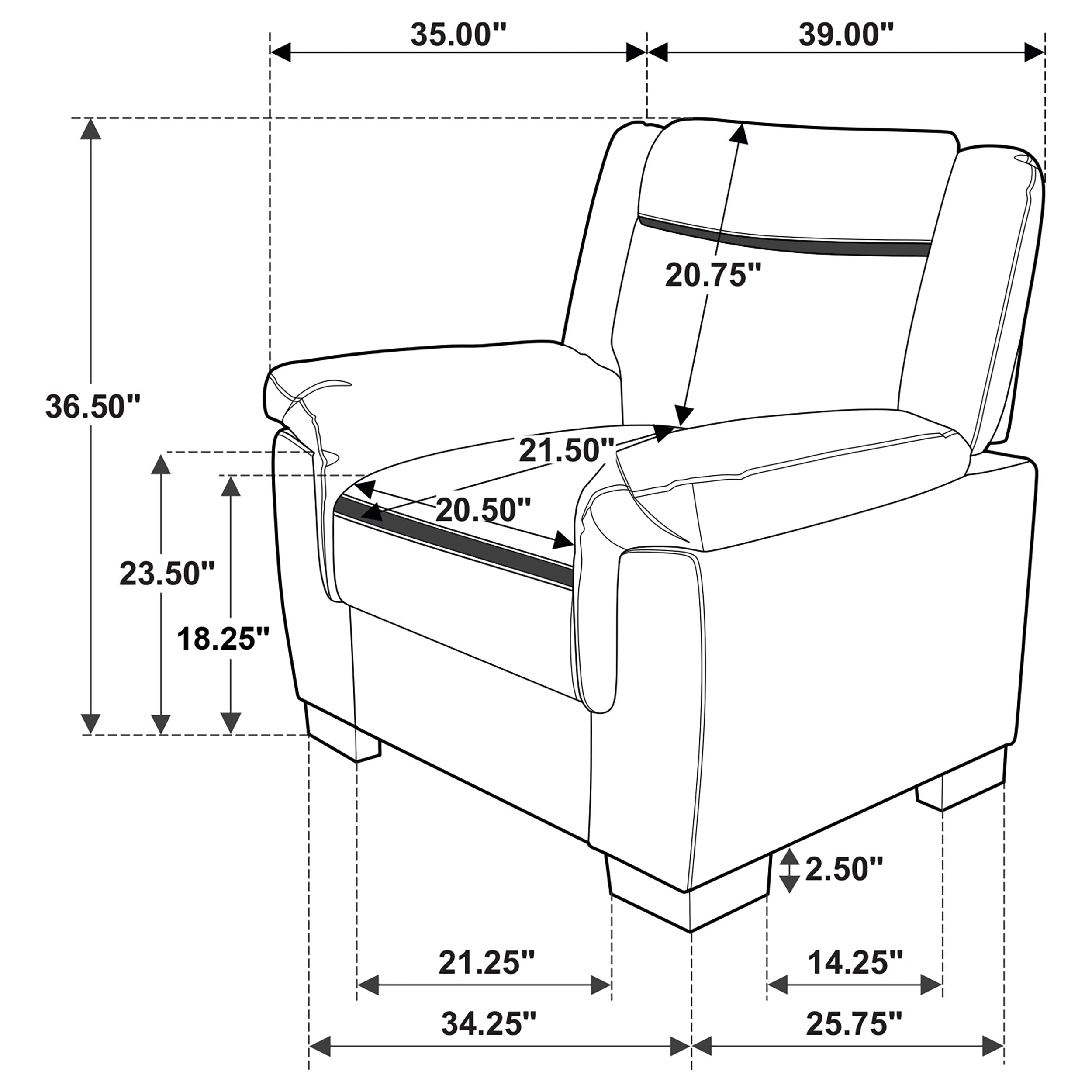 Arabella Upholstered Padded Arm Accent Chair Grey