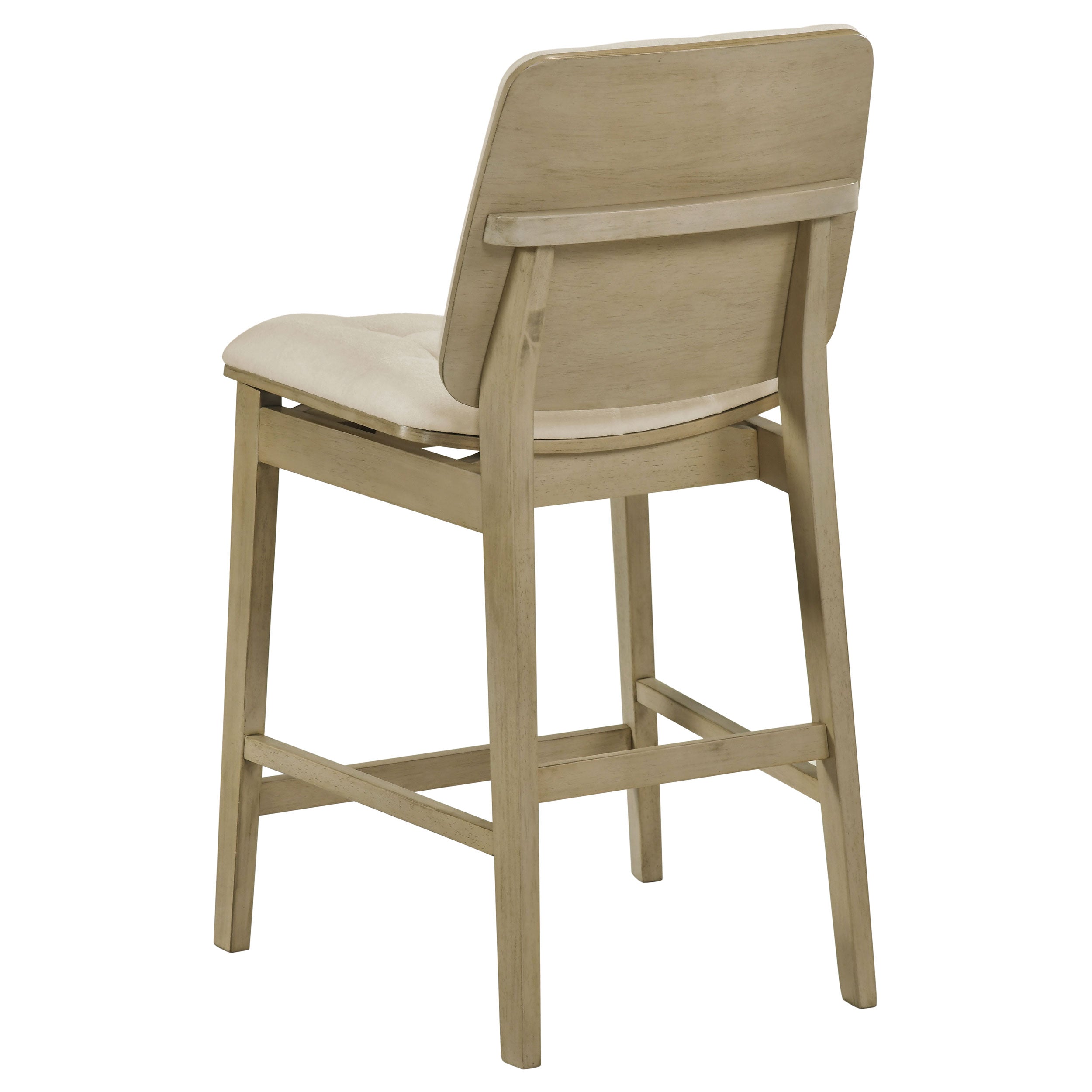 Hamlyn 5-piece Round Wood Counter Height Dining Set Cream and Natural Oak