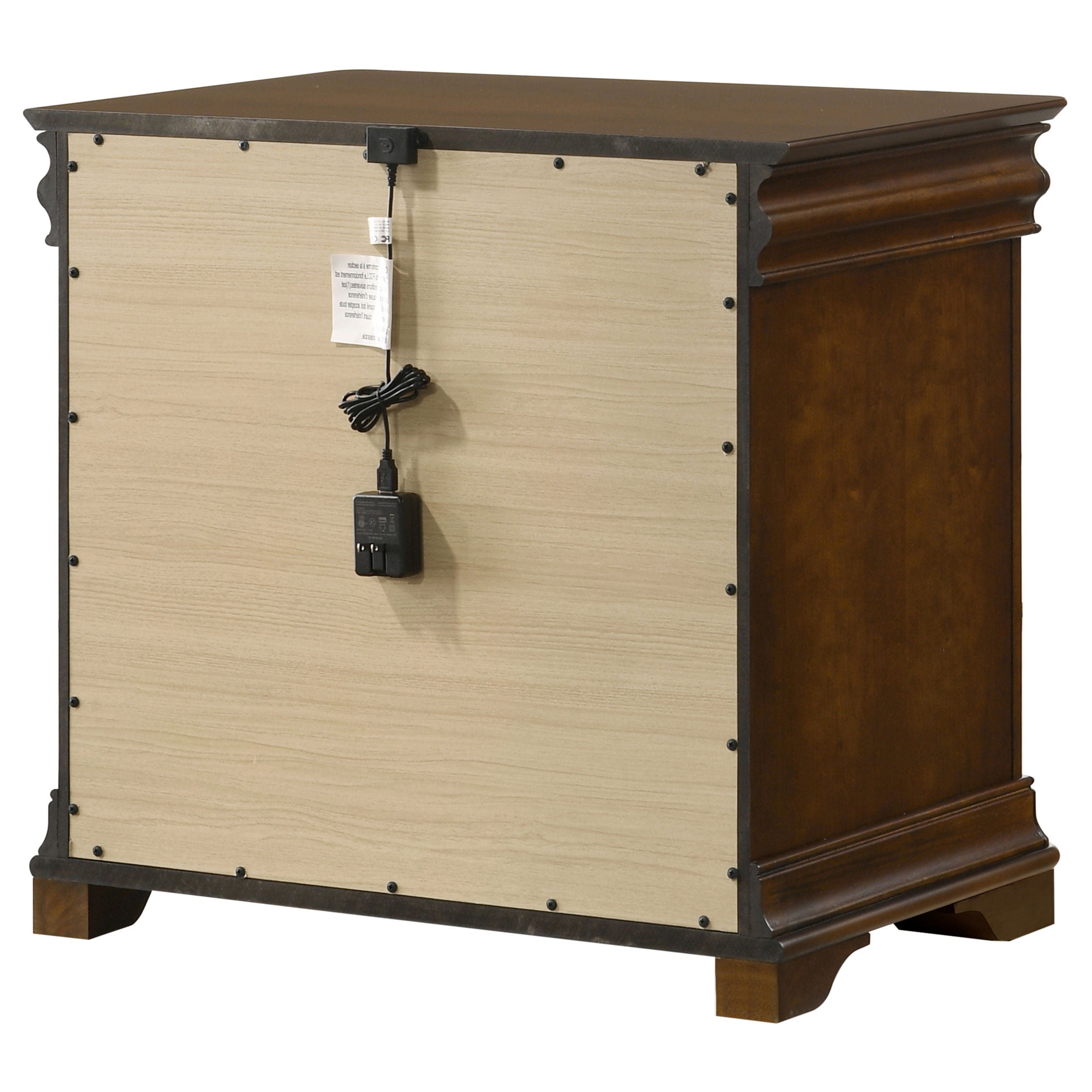 Garland 2-drawer Nightstand Bedside Table Brown Cherry