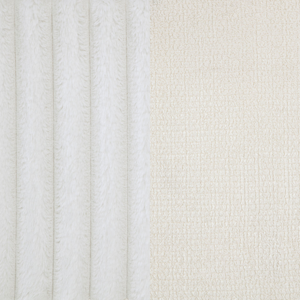 Natasha 65-inch Upholstered Queen Wingback Bed Cream