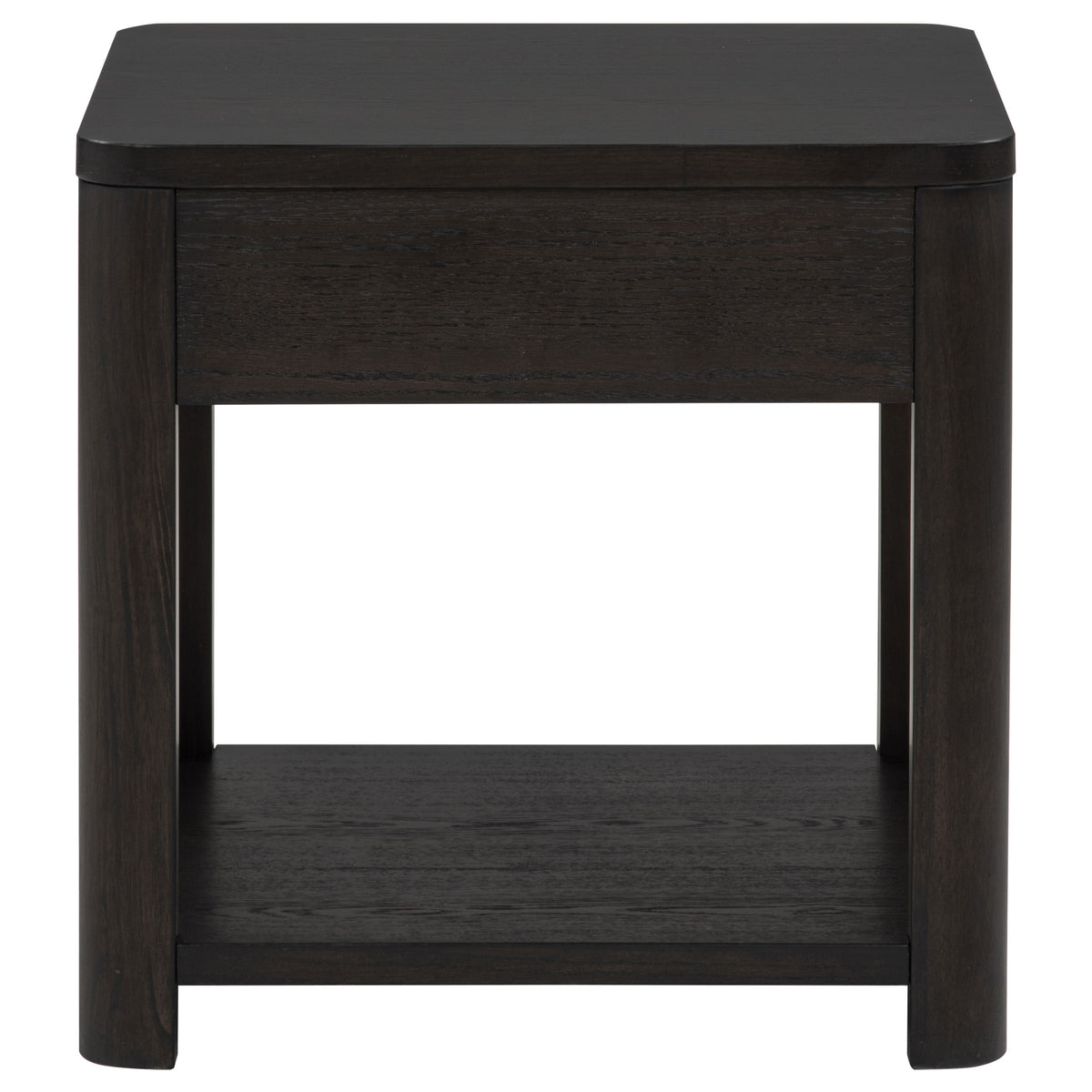 Marcelo Wood End Table with Drawer and Shelf Coffee