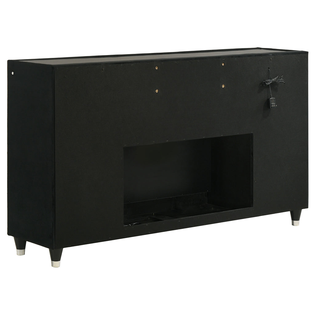 Lorient 4-piece Eastern King Bedroom Set Black