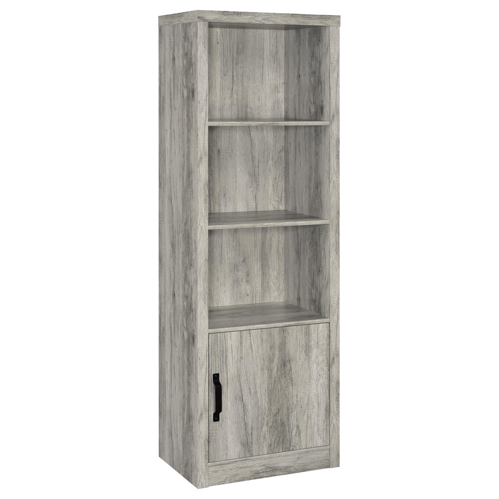 Burke 2-door Engineered Wood 71-inch TV Stand Grey Driftwood