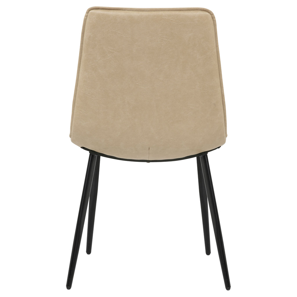 Ortega Upholstered Dining Side Chair Tan (Set of 2)