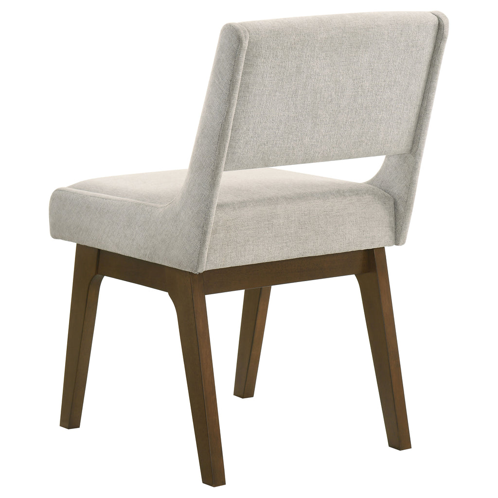 Galindo 5-piece 52-inch Round Dining Set Light Grey and Walnut