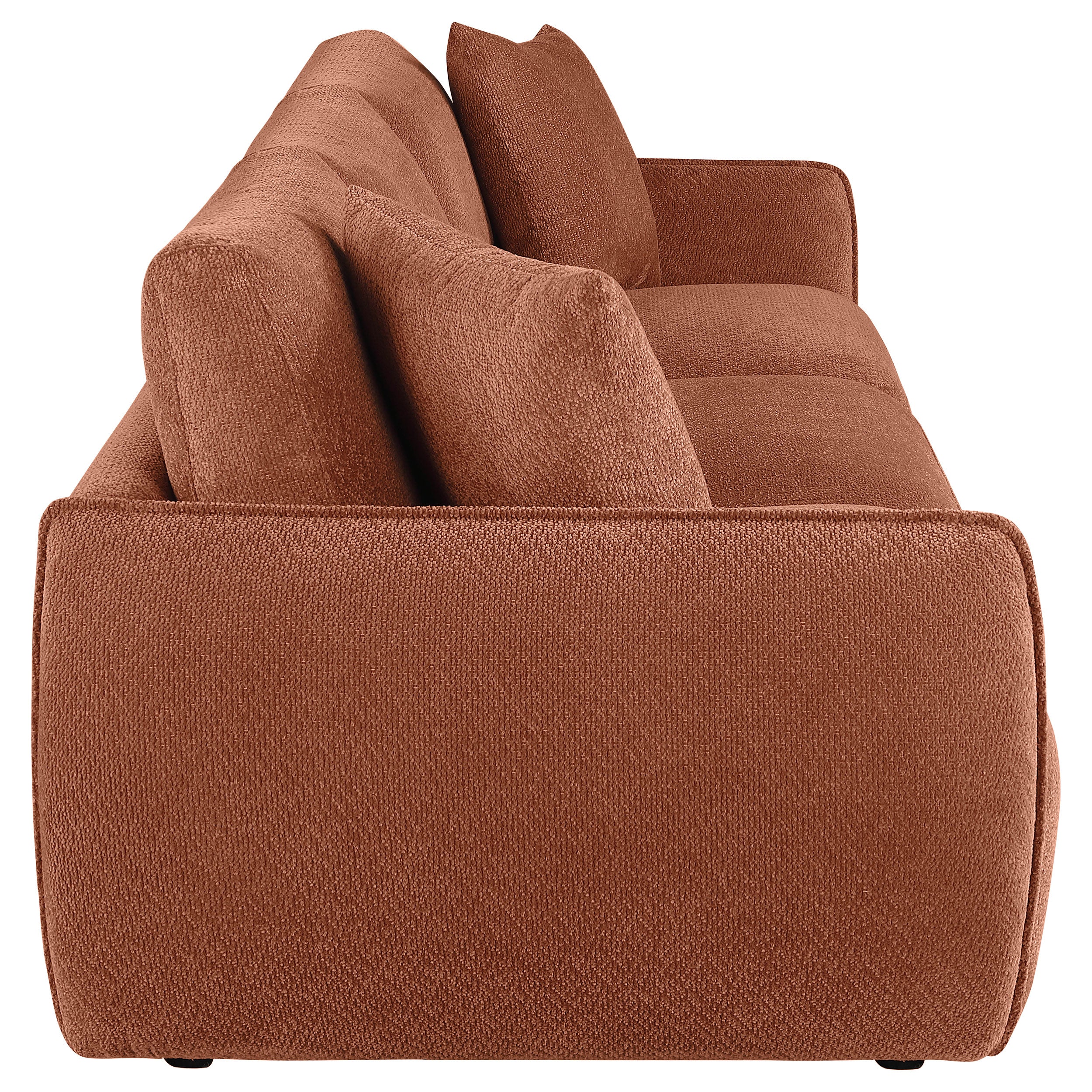 Elysia Fabric Upholstered Modular Lounge Sofa Coral